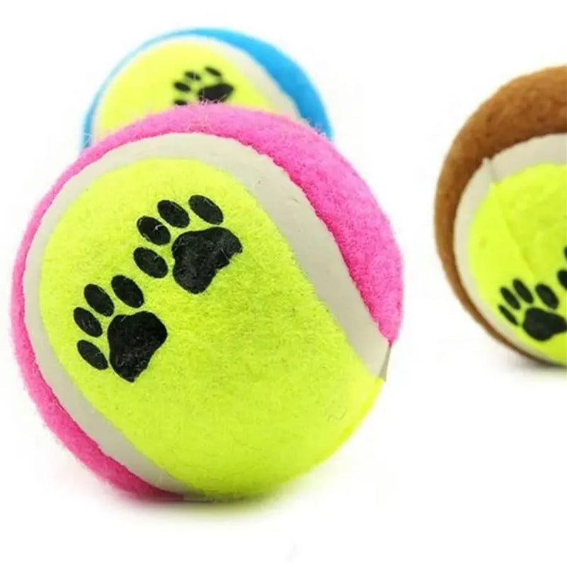 Bolinhas interativas de Tenis para animais de estimação Brinquedo Mordedor Para Pets Conjunto com 3 Unidades