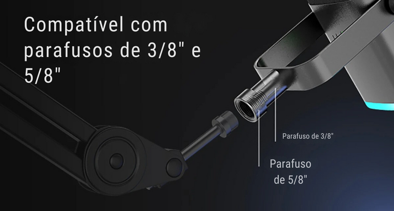 FIFINE Microfone Dinâmico USB/XLR com Controle RGB, Entrada para Fone de Ouvido, Função Mudo, Microfone para PC, Gaming, Gravação e Streaming AmpliGame-AM8