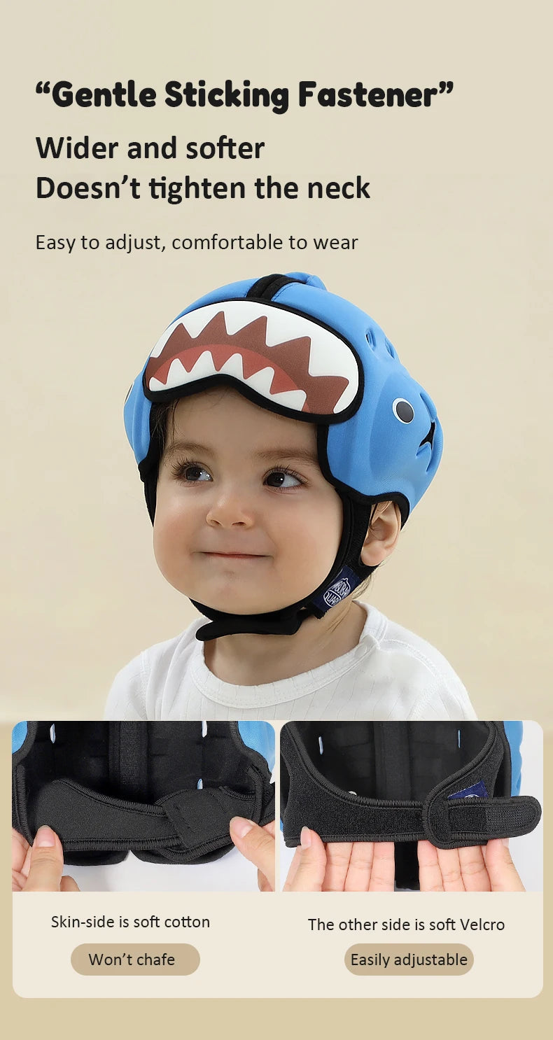 Mambobaby Capacete Anti-Shock Seguro para Bebê - Protetor de Cabeça para Crianças, Capacete para Bebê que Aprende a Engatinhar e Andar, Previne Lesões de Batidas e Quedas.