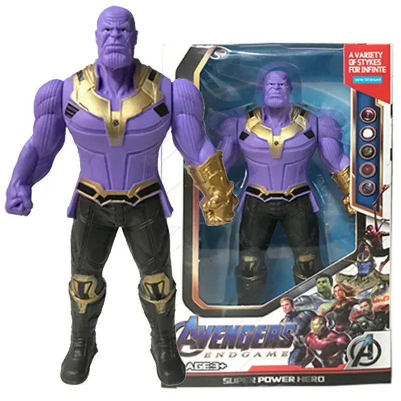 17 cm Brinquedos Infantis Marvel Figuras de Anime, Homem-Aranha, Hulk, Figura de Ação, Homem de Ferro, Brinquedos para Crianças, Presente de Natal, Boneco que Brilha no Escuro, Hobbies