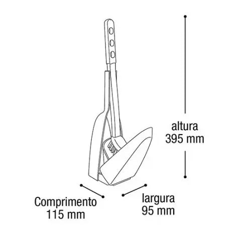 Escova Para Vaso Sanitário Com Suporte Para Limpeza Branco