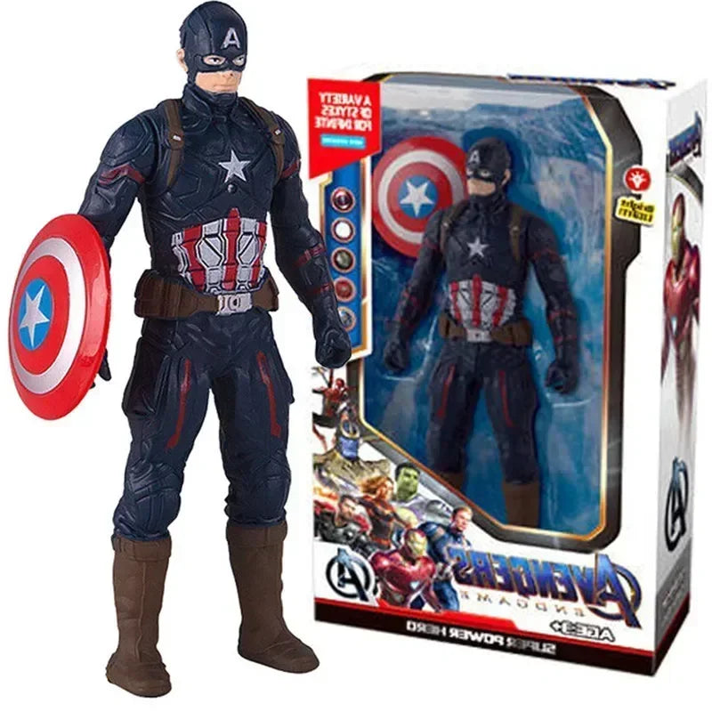 17 cm Brinquedos Infantis Marvel Figuras de Anime, Homem-Aranha, Hulk, Figura de Ação, Homem de Ferro, Brinquedos para Crianças, Presente de Natal, Boneco que Brilha no Escuro, Hobbies