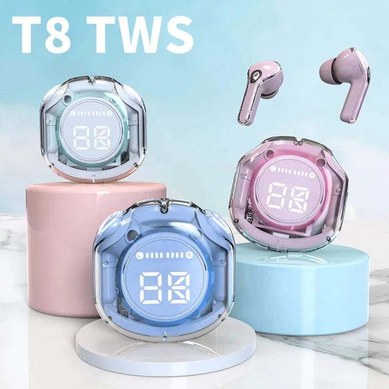 Novo Fone de Ouvido T8 TWS Sem Fio Bluetooth 5.3